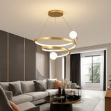 lustre moderne créatif en spirale pour décoration intérieure