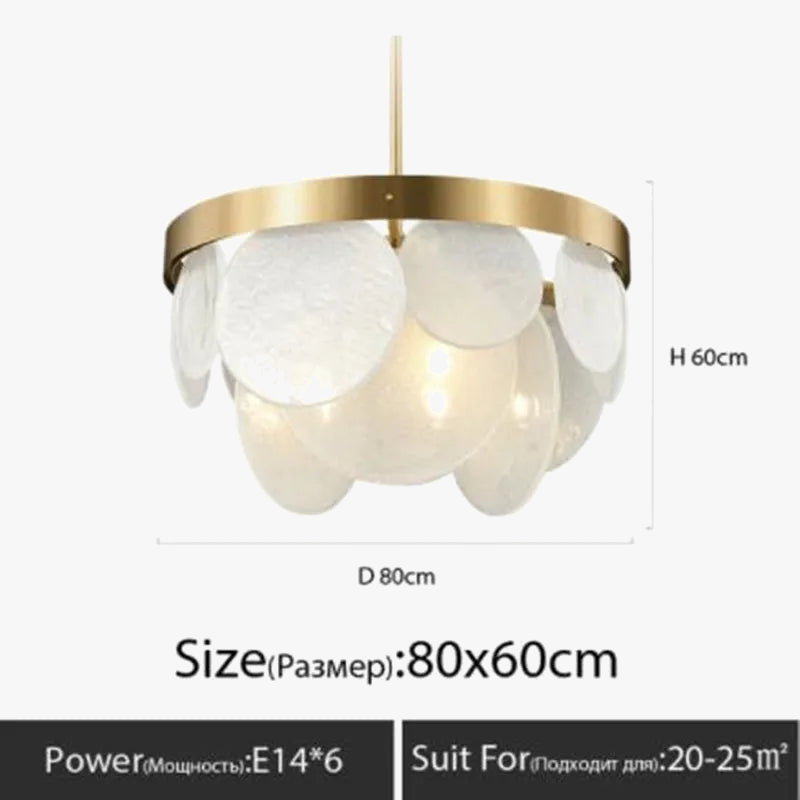 lustre moderne créatif en verre pour décoration intérieure