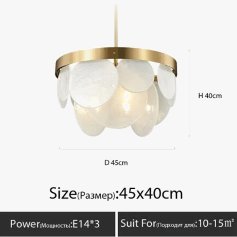 lustre moderne créatif en verre pour décoration intérieure