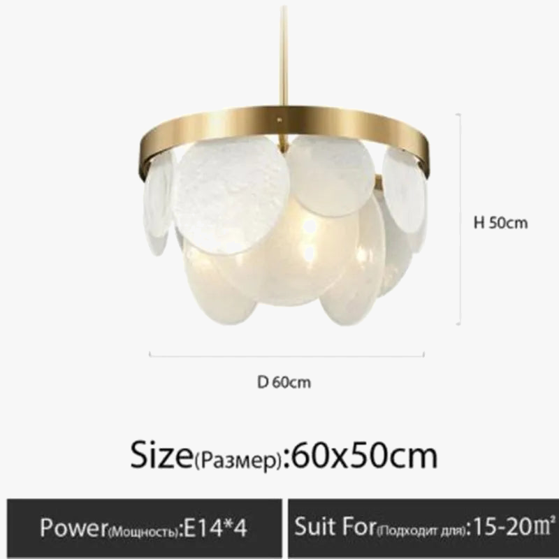 lustre moderne créatif en verre pour décoration intérieure