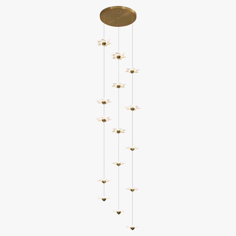 lustre moderne décoratif pour hall d'hôtel duplex luxe