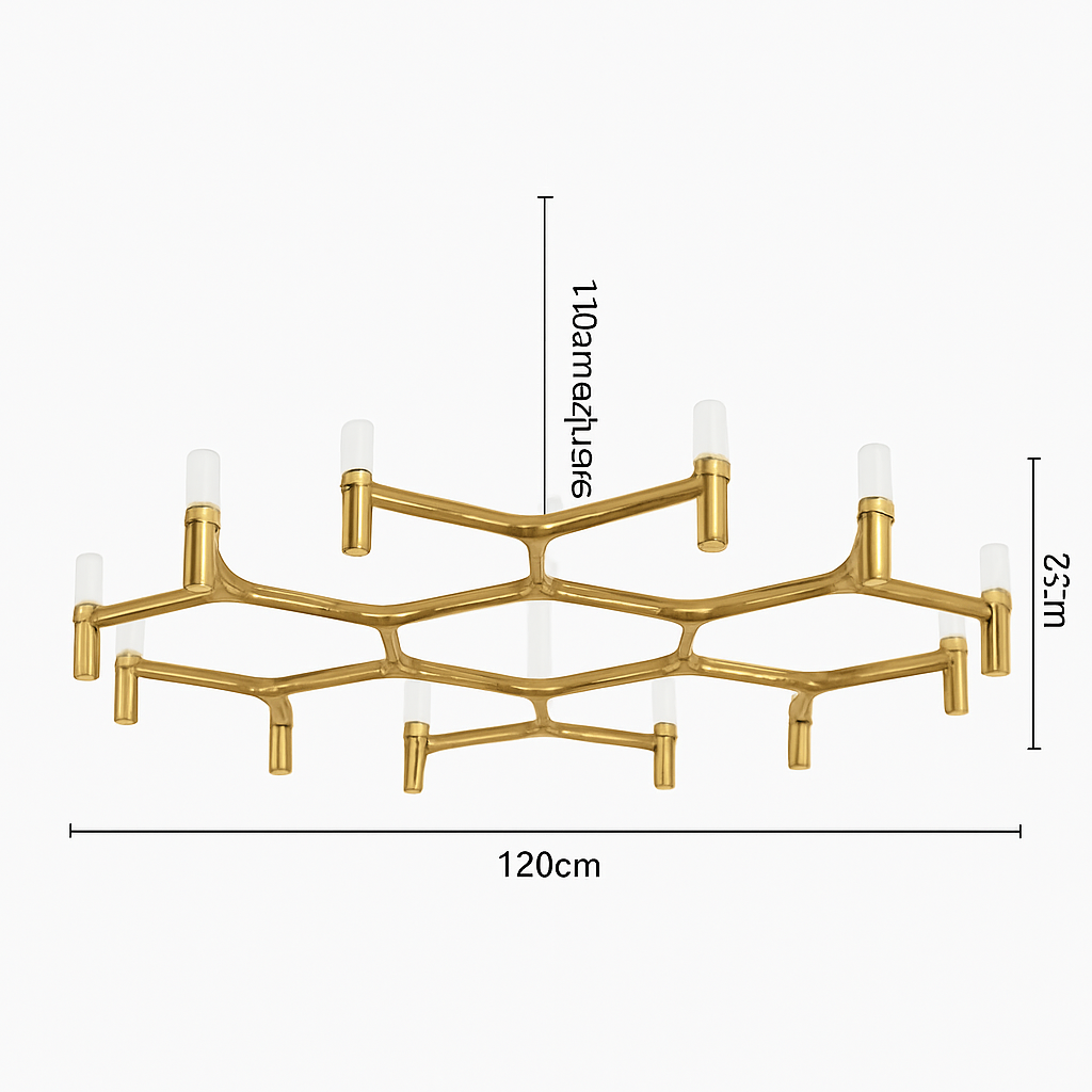 lustre moderne de luxe en métal éclairage suspendu réglable