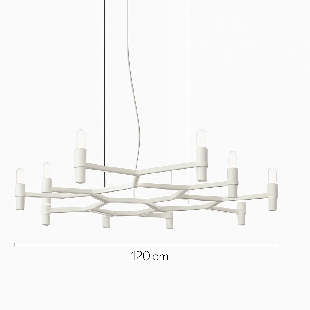 lustre moderne de luxe en métal éclairage suspendu réglable