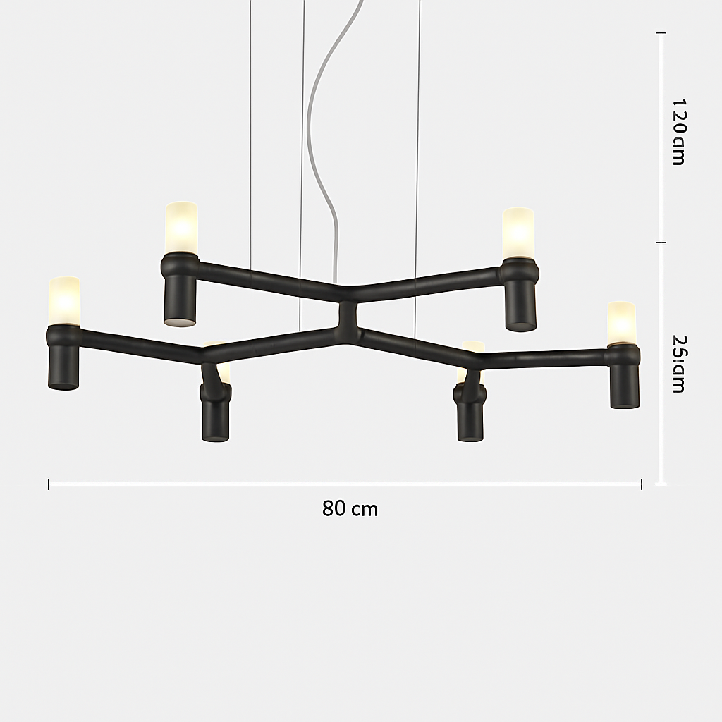 lustre moderne de luxe en métal éclairage suspendu réglable