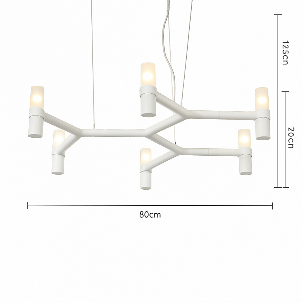 lustre moderne de luxe en métal éclairage suspendu réglable