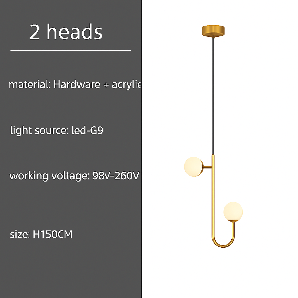 lustre moderne design avec éclairage à led créatif