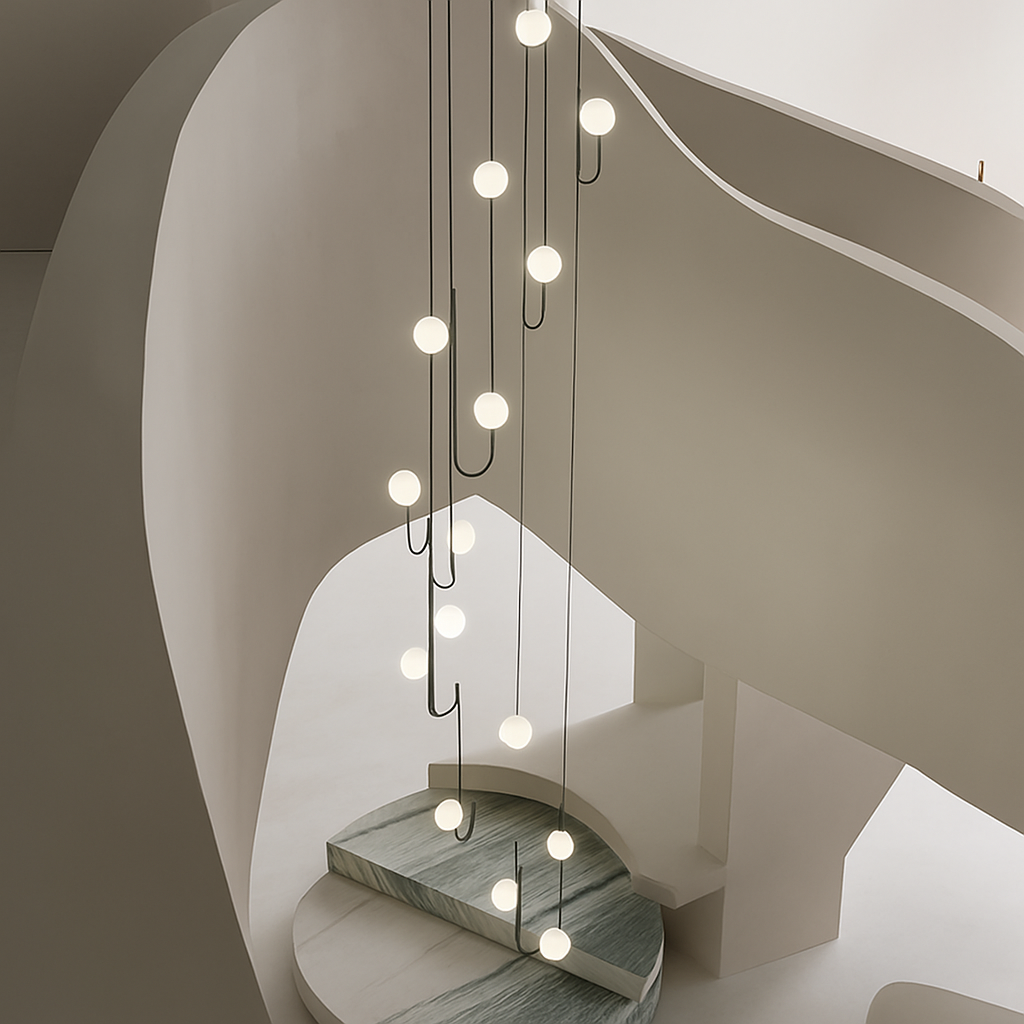 lustre moderne design avec éclairage à led créatif