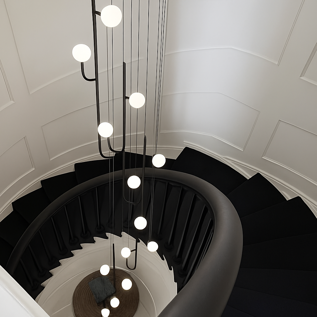 lustre moderne design avec éclairage à led créatif