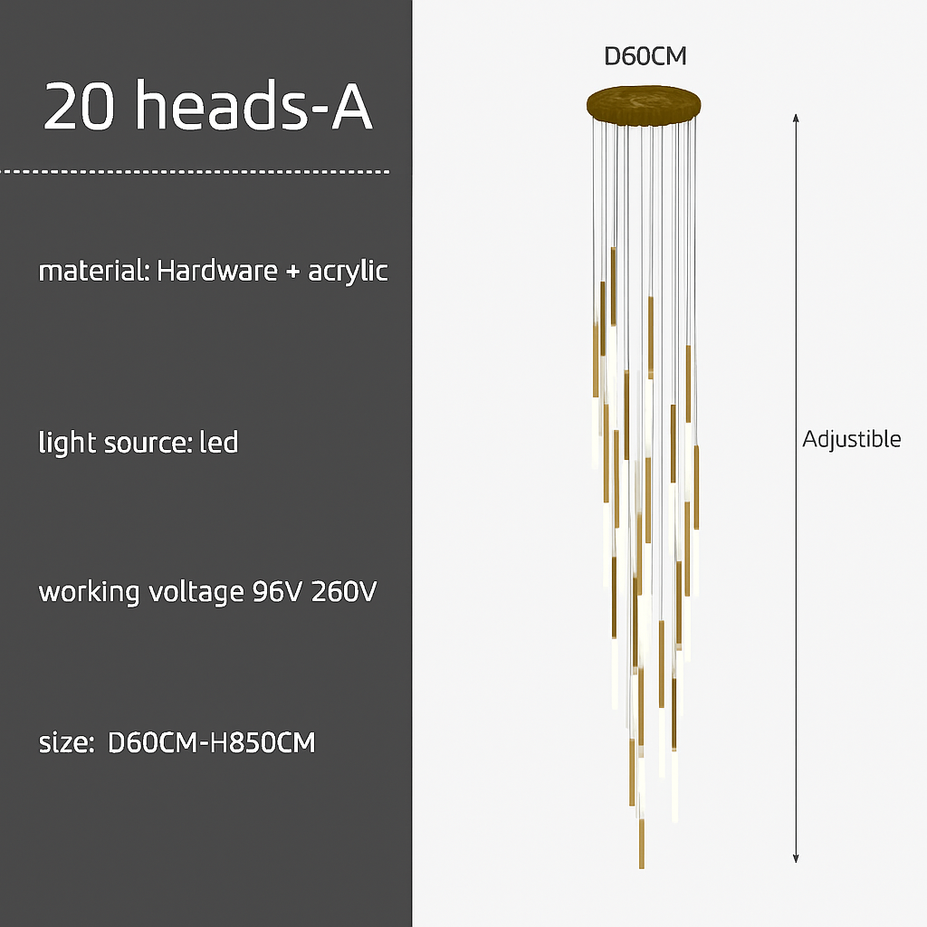 lustre moderne design créatif pour intérieur élégant