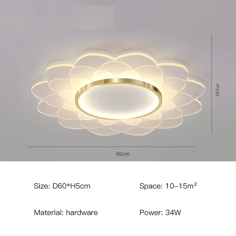 lustre moderne design floral pour décoration intérieure lumineuse