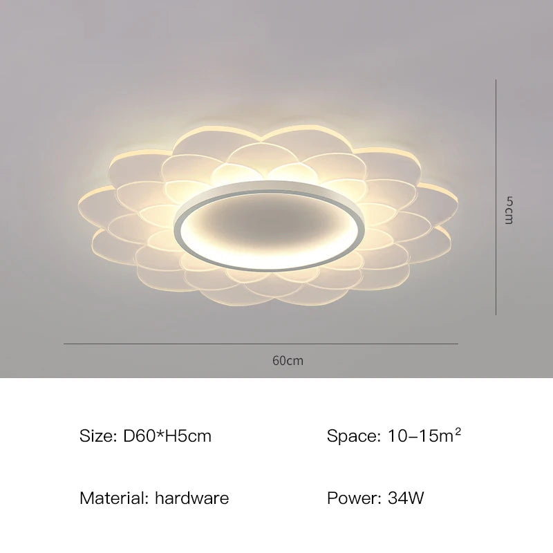lustre moderne design floral pour décoration intérieure lumineuse