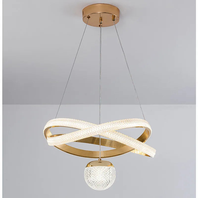 lustre moderne design minimaliste à trois têtes élégant et léger