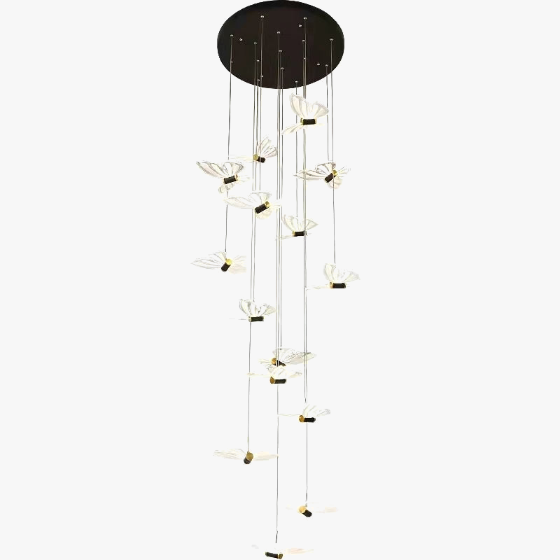 lustre moderne design papillon pour intérieur élégant et chaleureux