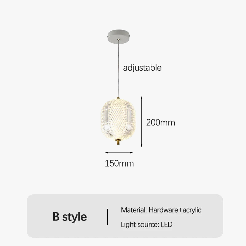 lustre moderne design simple lampe à led suspendue décorative
