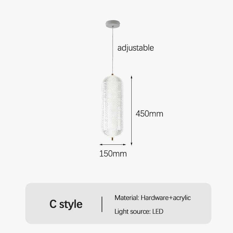 lustre moderne design simple lampe à led suspendue décorative