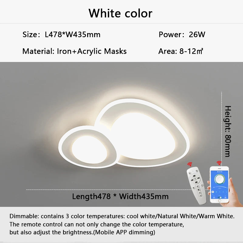 lustre moderne dimmable pour décoration intérieure design élégant