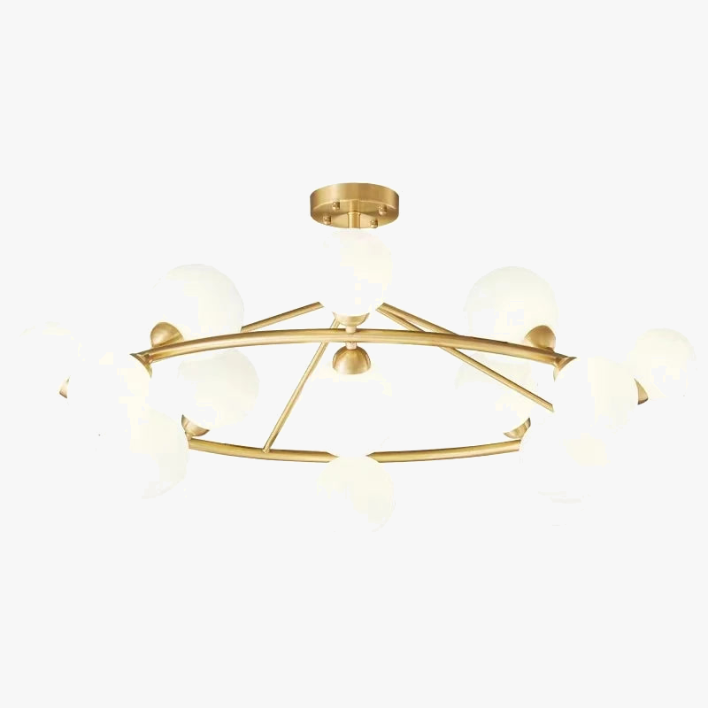 lustre moderne en acrylique et laiton noir doré pour éclairage intérieur