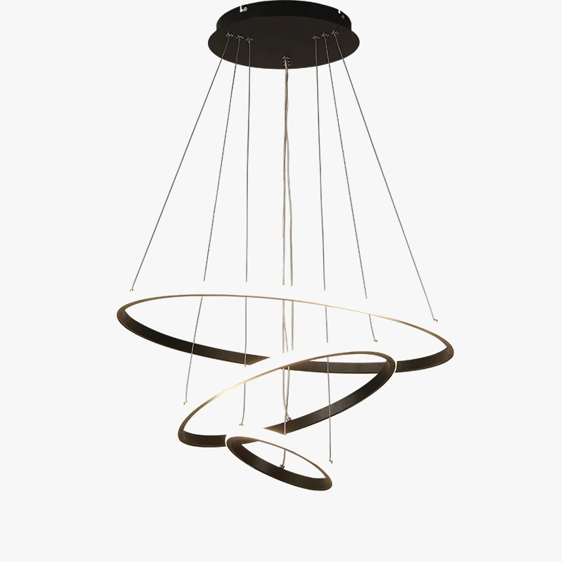 lustre moderne en aluminium pour bar et salle à manger