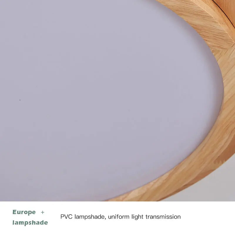 lustre moderne en bois avec lumières intelligentes pour intérieur