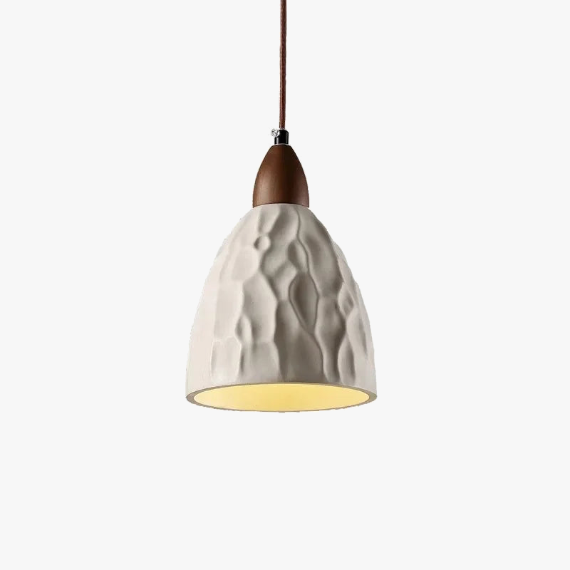 lustre moderne en bois et marbre pour intérieur élégant