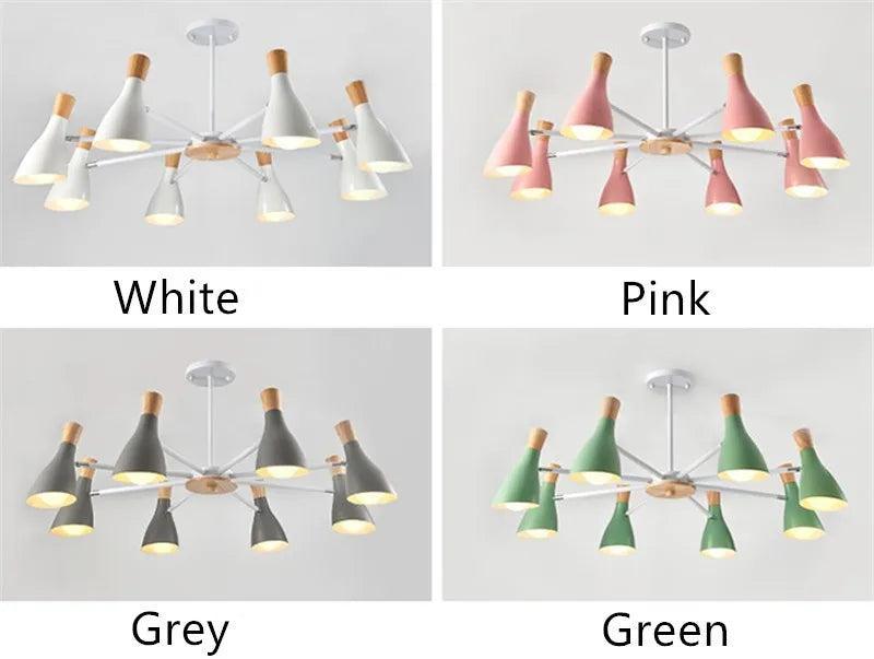 lustre moderne en bois massif pour chambre d enfant