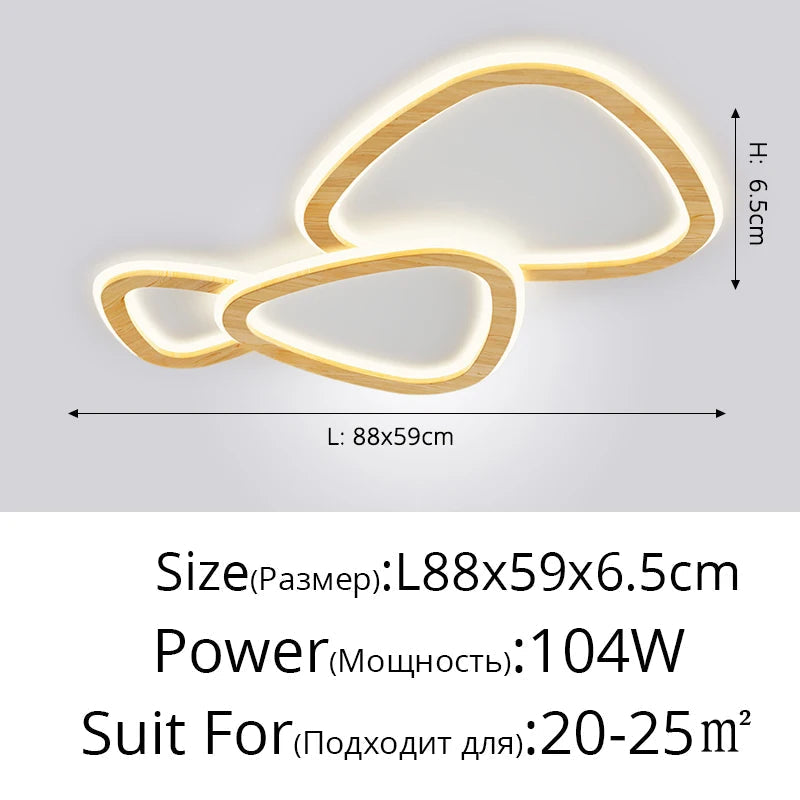 lustre moderne en bois pour ambiance minimaliste créative