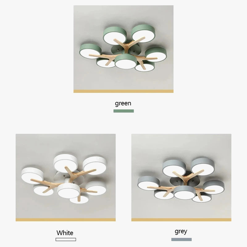 lustre moderne en bois pour décoration intérieure nordique lumineux