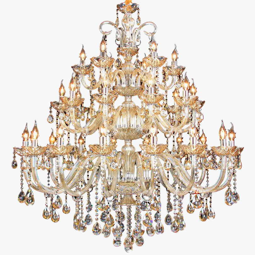 lustre moderne en chrome en cristal pour éclairage de luxe