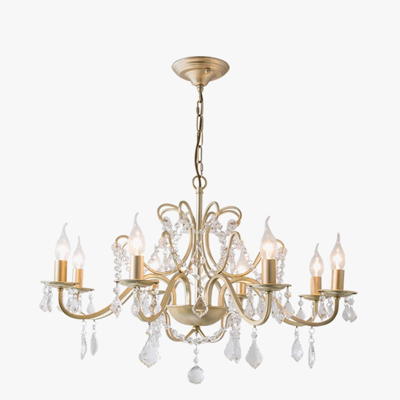 lustre moderne en cristal avec éclairage led élégant pour votre intérieur