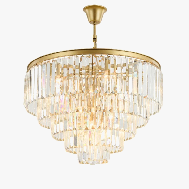 lustre moderne en cristal éclairage suspendu design nordique élégant