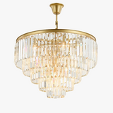 lustre moderne en cristal éclairage suspendu design nordique élégant