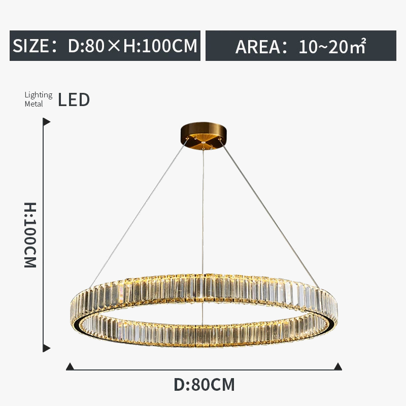lustre moderne en cristal design haut de gamme élégant et raffiné