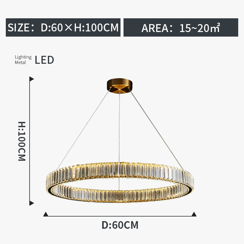 lustre moderne en cristal design haut de gamme élégant et raffiné