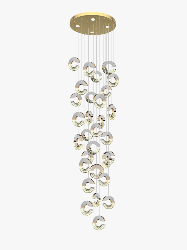 lustre moderne en cristal design loft pour éclairage minimaliste