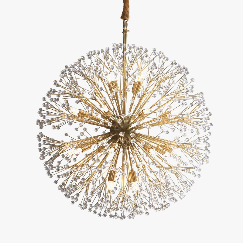lustre moderne en cristal design lumineux pour intérieur décoratif