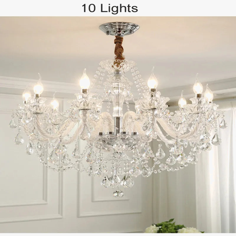 lustre moderne en cristal design pour décoration intérieure