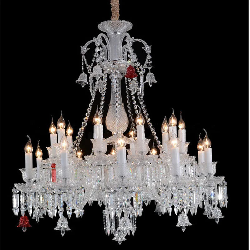 lustre moderne en cristal et chrome pour éclairage élégant