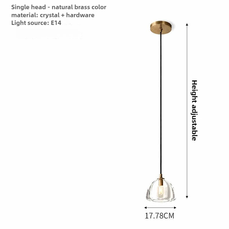 lustre moderne en cristal géométrique pour intérieur luxueux