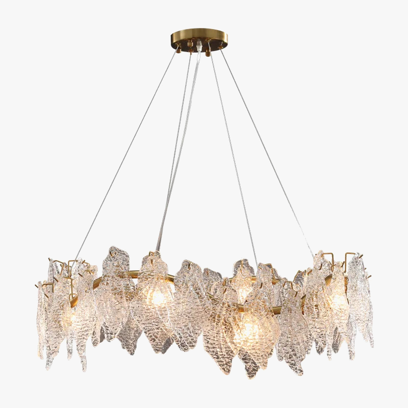 lustre moderne en cristal lumineux design élégant pour décoration d'intérieur