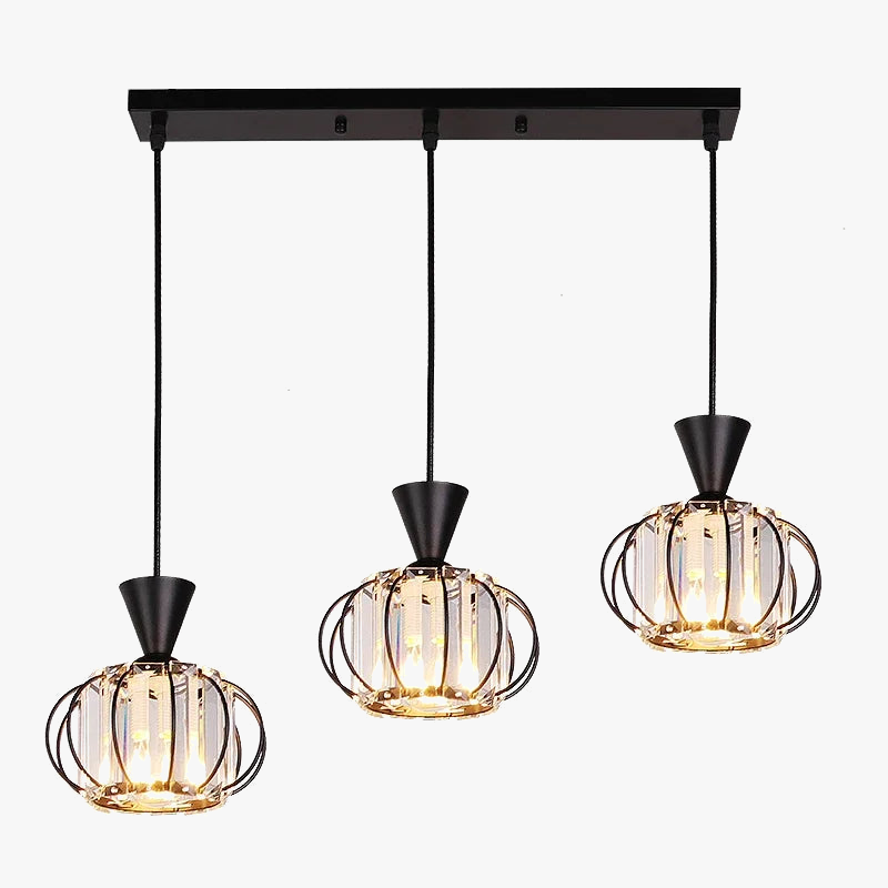 lustre moderne en cristal pour éclairage décoratif élégant