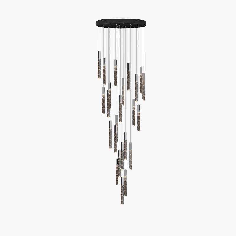 lustre moderne en cristal pour éclairage intérieur élégant