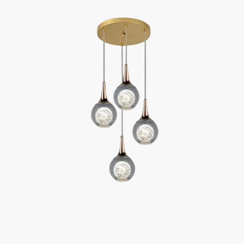 lustre moderne en cristal pour décoration intérieure animaux