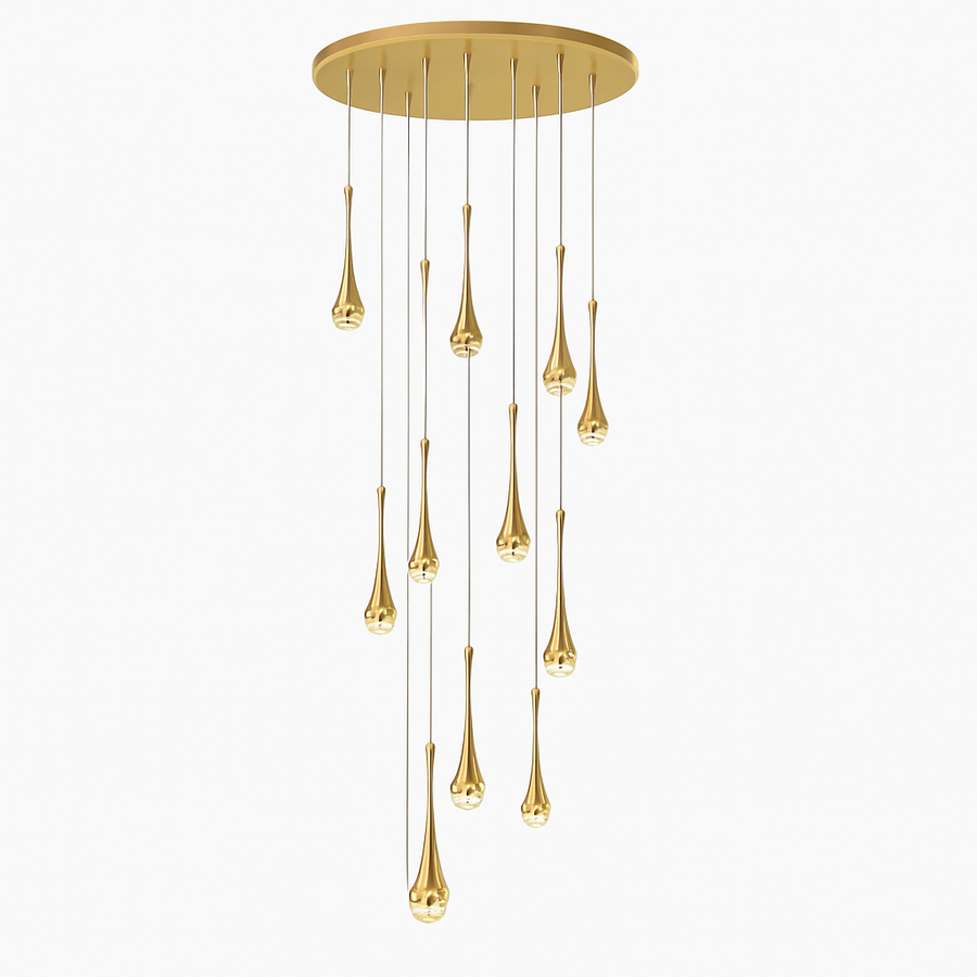 lustre moderne en cristal pour décoration intérieure créative et minimaliste