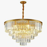 lustre moderne en cristal pour décoration intérieure élégante
