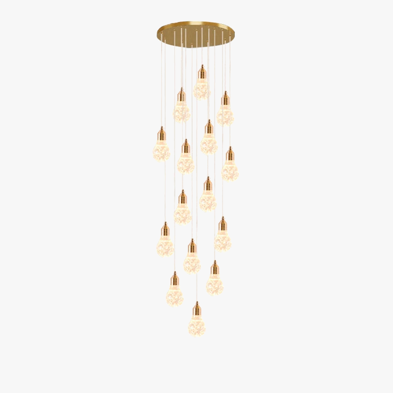 lustre moderne en cristal pour décoration intérieure élégante