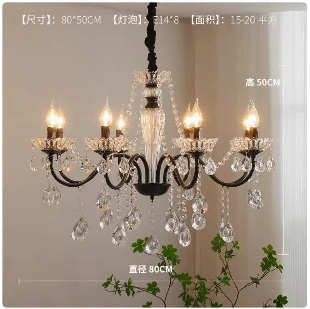 lustre moderne en cristal pour décoration intérieure élégante
