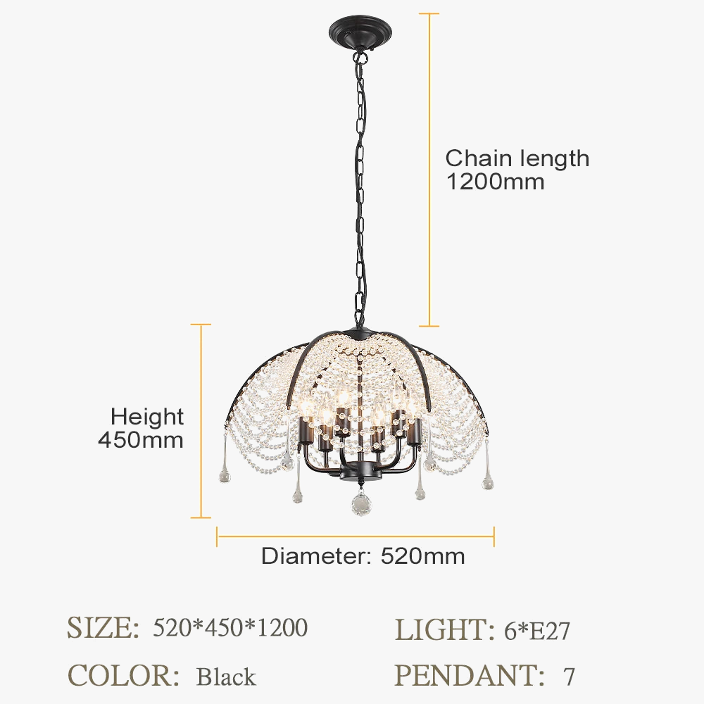 lustre moderne en cristal pour décoration intérieure élégante et lumineuse