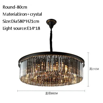 lustre moderne en cristal pour restaurant et bar élégant
