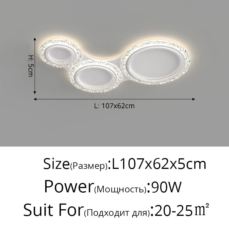 lustre moderne en cristal pour un éclairage élégant