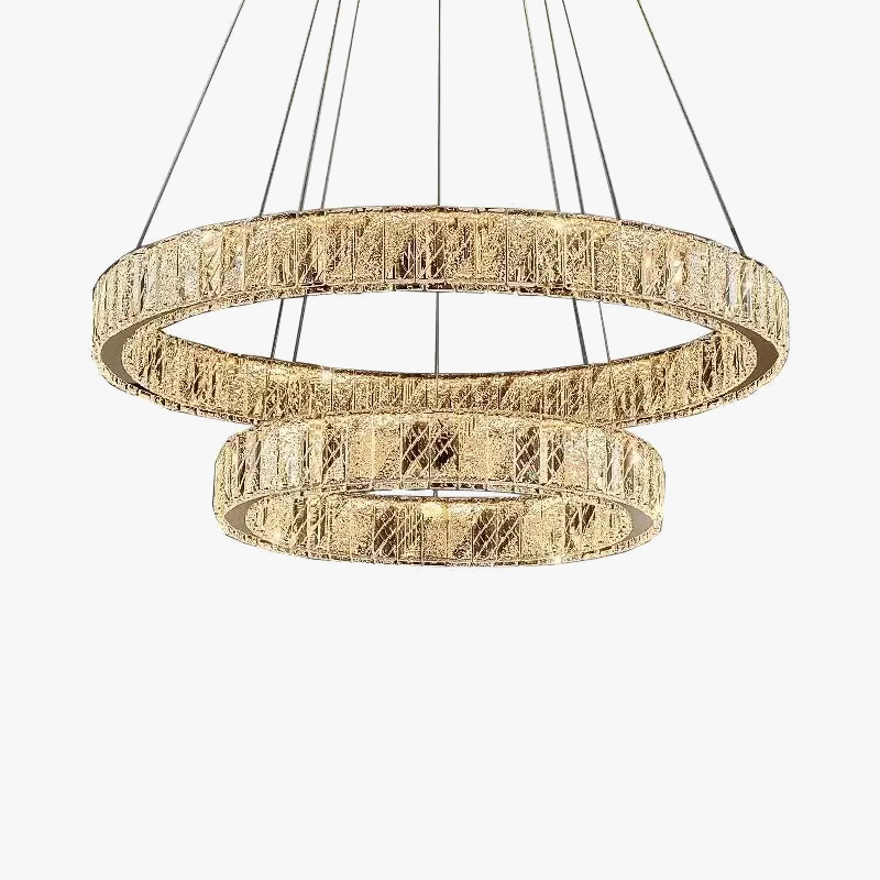 lustre moderne en cristal pour un éclairage élégant
